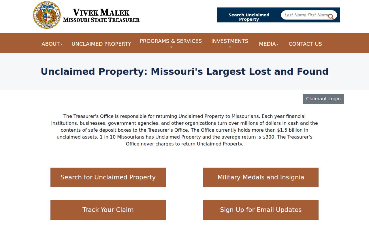 Hazelwood resident records directory Missouri unclaimed property search